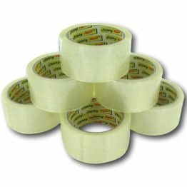 NEW 36 ROLLS Clear PARCEL PACKING TAPE PACKAGING CARTON SEALING 48MM X 66M 