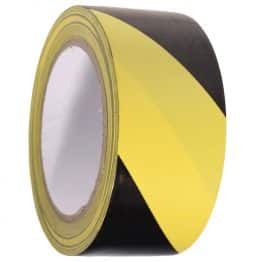 1 Roll Hazard Warning PVC Black/Yellow Tape