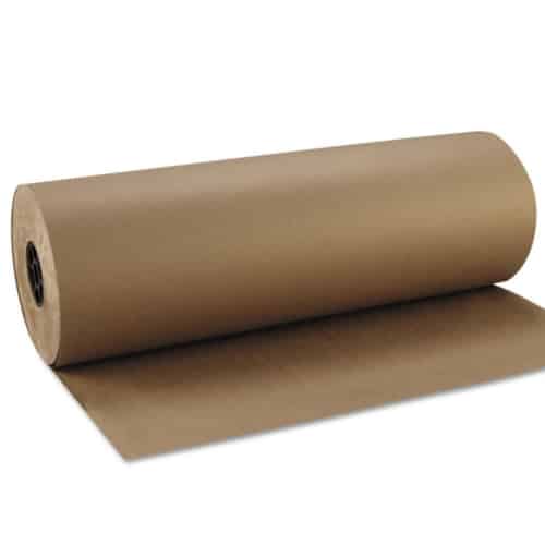 500mm x 200m Strong Brown Kraft Wrapping Paper Recycled Roll 