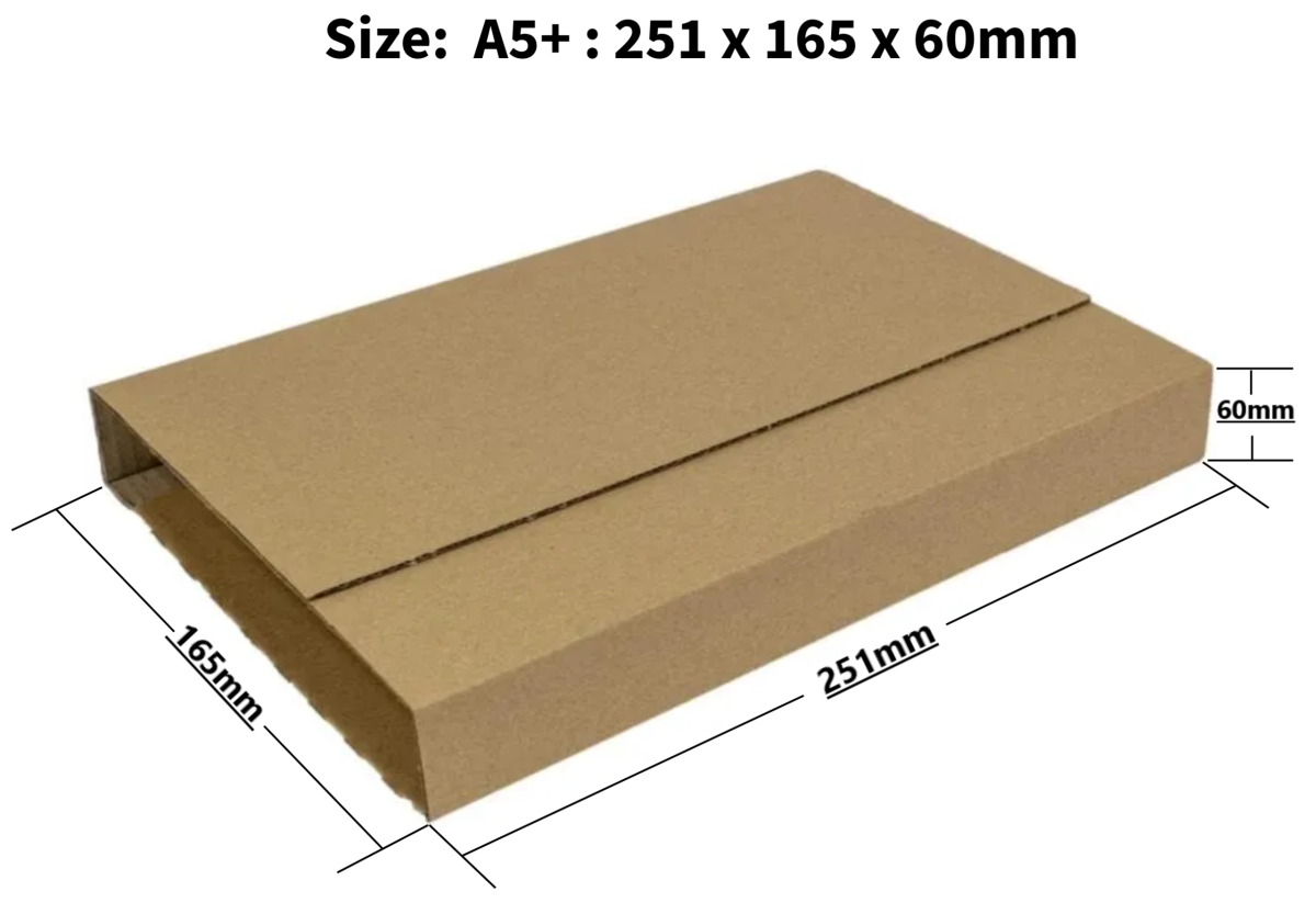A5+ (Plus) Book Wrap Mailer 251mm x 165mm x 60mm - Image 2