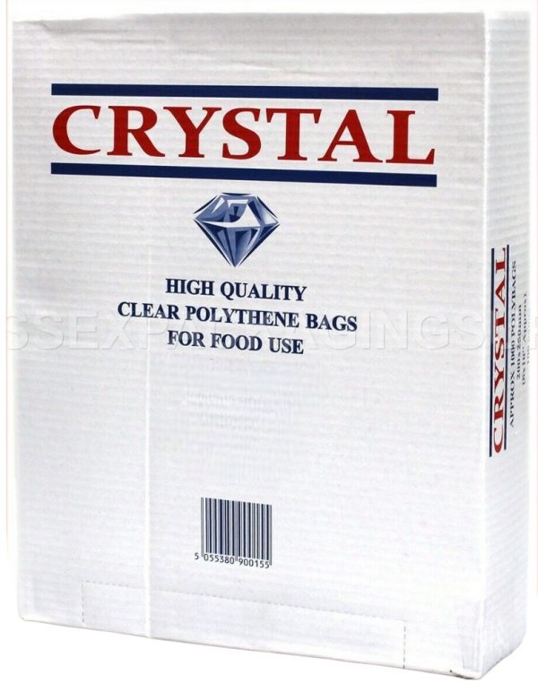 Clear Polythene Bags Food Grade 12" x 18" (300mm x 450mm)