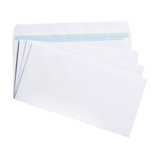 DL Envelopes White NO WINDOW 220mm x 110mm