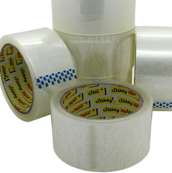 Clear Packing Tape 48mm x 66m STIKKY Branded