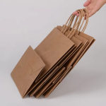 Twisted Handle Paper Carrier Bags 32cm x 44.5cm x 17cm Brown Manilla Plain (110GSM) - Image 2