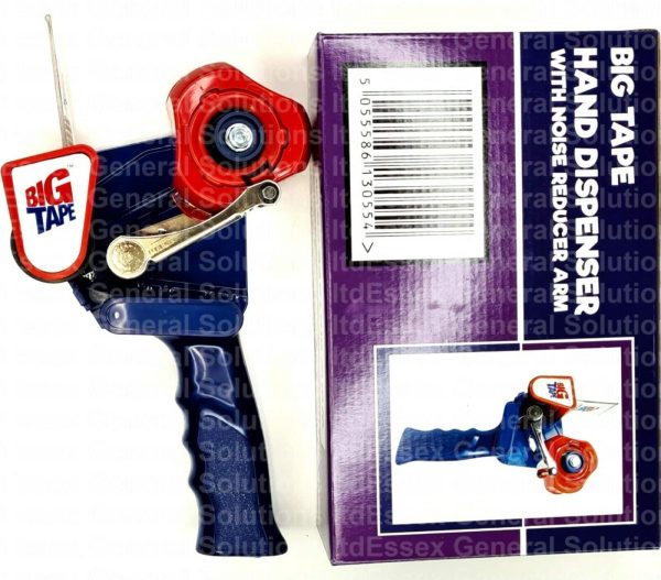 1 BRANDED "Big Tape" LOW NOISE Parcel Packing  Tape Gun Dispenser for 48 / 50 mm x 150m and 66m Rolls